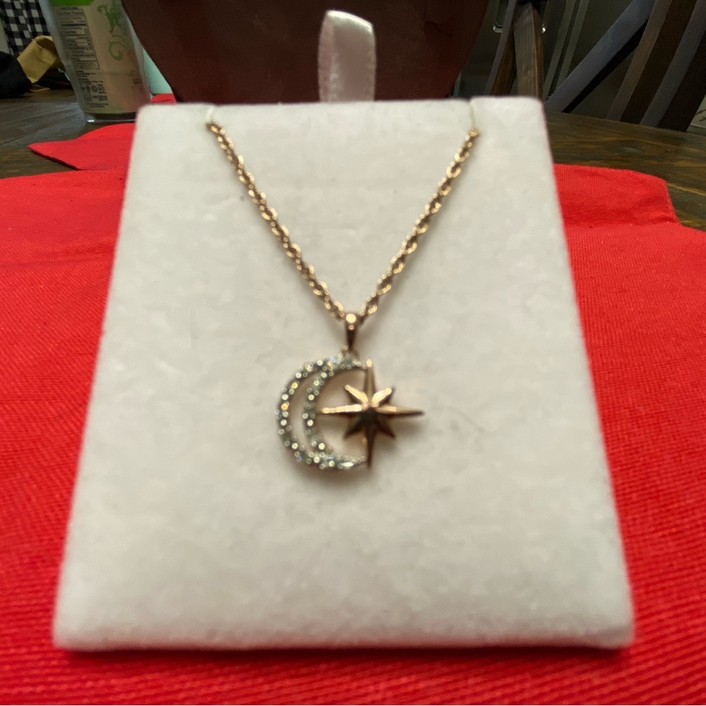 Rose Gold Star Necklace from Zales